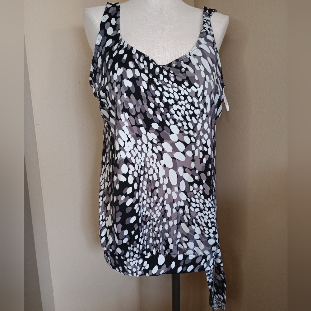 Swimsuits For All Tankini Top Size 20 Side Tie Scoop Neck